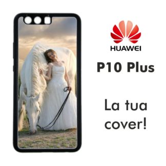 Cover in gomma nera per Huawei P10 Plus
