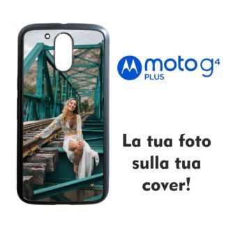 Cover in gomma nera per Motorola moto G4 plus